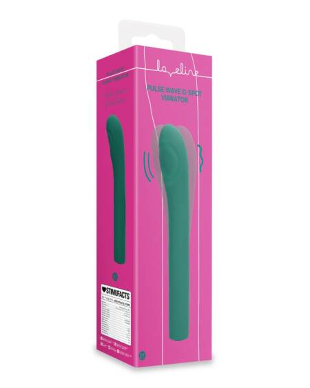 VIBRADOR PARA PONTO G PULSE WAVE GREEN CRYSTAL LOVELINE