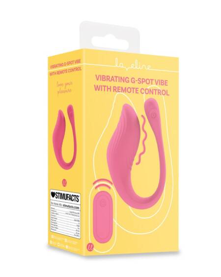 OVO VIBRATÓRIO COM COMANDO G-SPOT VIBE ROSA LOVELINE