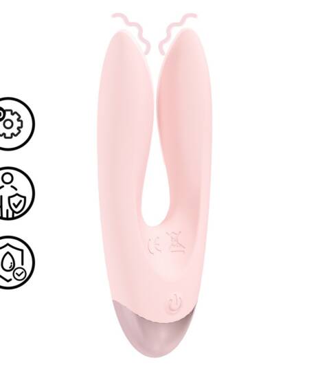 VIBRADOR AMOUR DUAL MOTOR VIBE ROSA LOVELINE