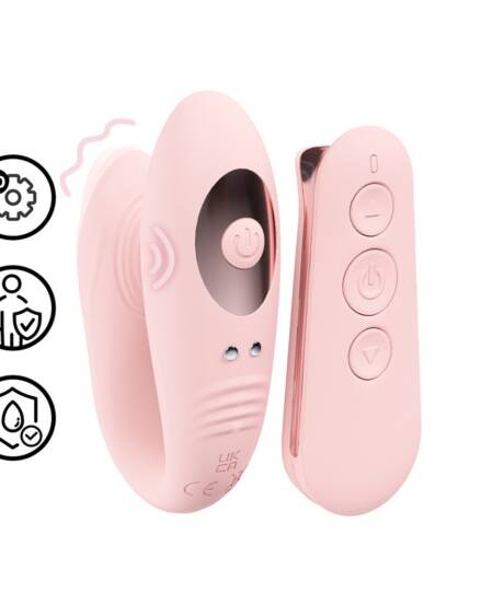VIBRADOR DE CASAL COM COMANDO CHARME VIBE ROSA LOVELINE