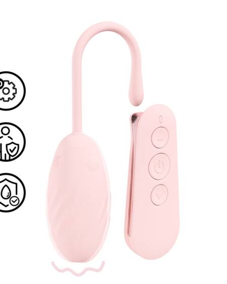 OVO VIBRATÓRIO COM COMANDO FELICITE 10 FUNCTION ROSA LOVELINE