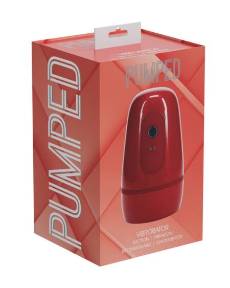 MASTURBADOR DE SUCÇÃO DE PRESSÃO NEGATIVA COM VIBRAÇÃO PULSAR METALLIC RED PUMPED