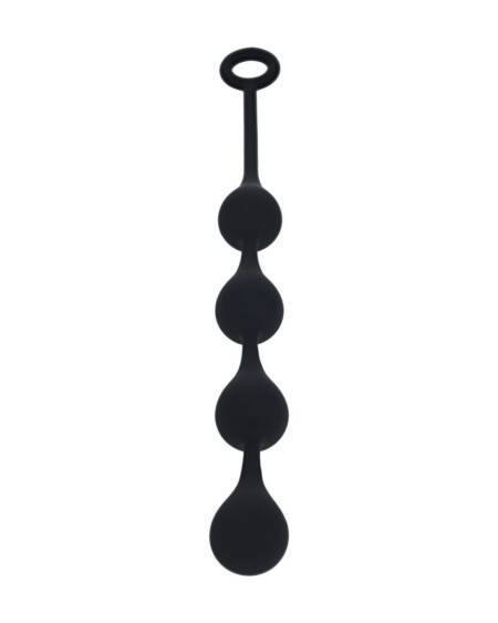 BOLAS ANAIS DE SILICONE EM FORMA DE GOTA DE ÀGUA M 30MM PRETAS LEVELZ