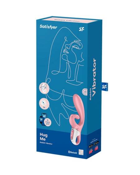 VIBRADOR HUG ME COM APP SATISFYER ROSA