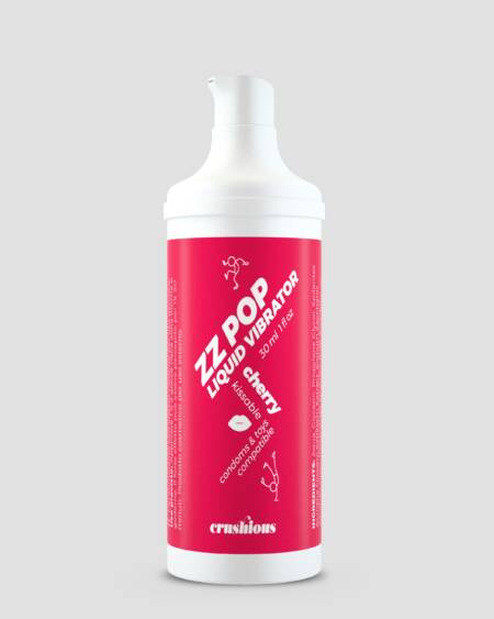 VIBRADOR LÍQUIDO ZZ POP COM AROMA CEREJA 30ML CRUSHIOUS
