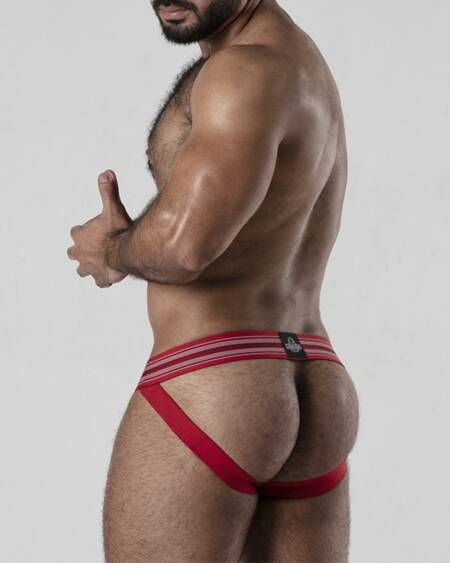 JOCKSTRAP BACKROOM BOTTOMLESS LOCKER GEAR VERMELHO