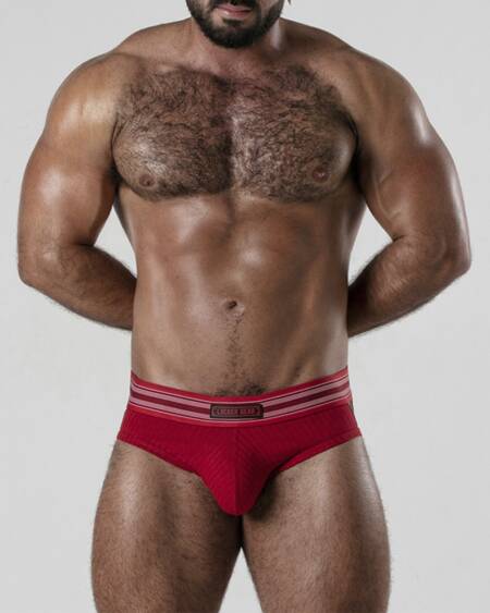 CUECA BACKROOM BOTTOMLESS LOCKER GEAR VERMELHA
