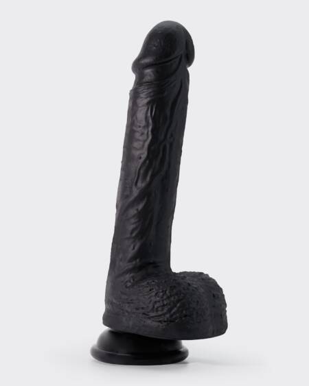 DILDO DE SILICONE LÍQUIDO INVIKTUS 8 CRUSHIOUS PRETO