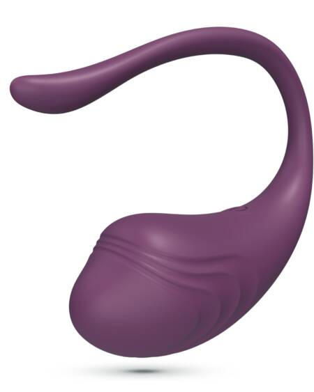 OVO VIBRATÓRIO RECARREGÁVEL COM COMANDO TAMAGO CRUSHIOUS ROXO