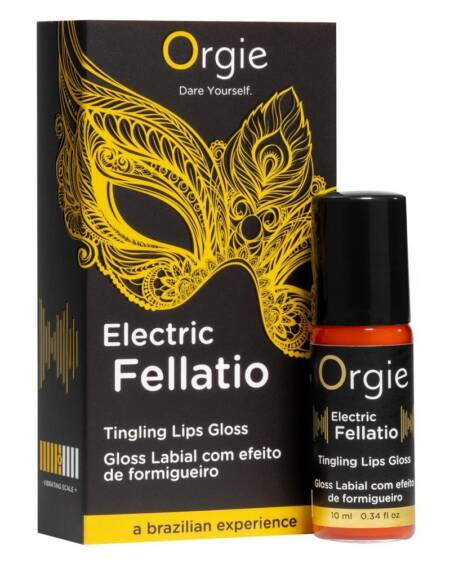 GLOSS COM EFEITO VIBRATÓRIO ELECTRIC FELLATIO 10ML ORGIE