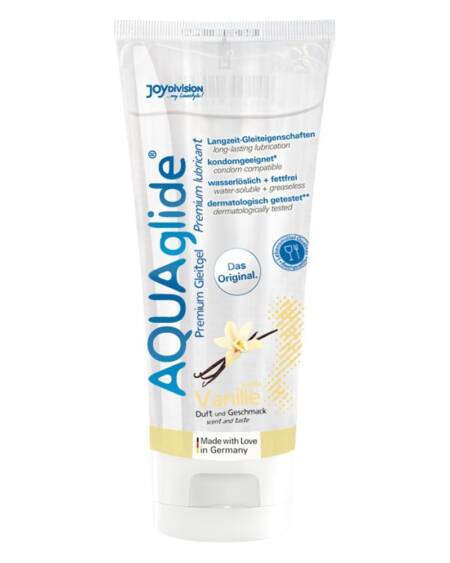 LUBRIFICANTE À BASE DE ÁGUA COM SABOR A BAUNILHA AQUAGLIDE 100 ML JOYDIVISION