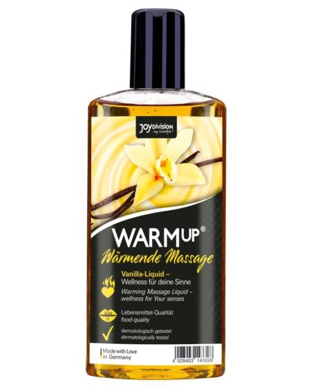 ÓLEO DE MASSAGEM COMESTÍVEL WARMUP BAUNILHA 150 ML JOYDIVISION