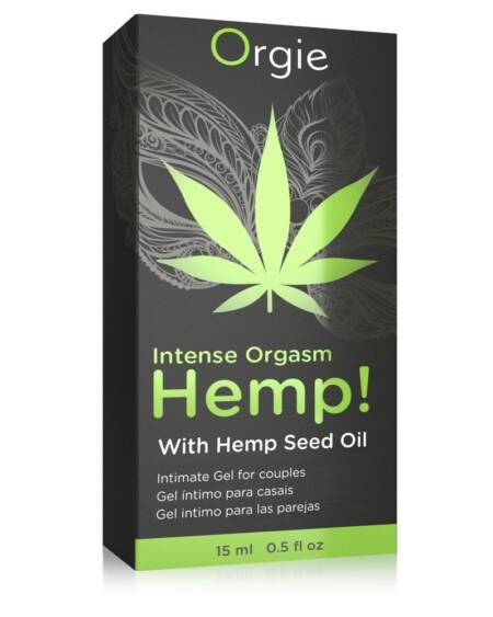 GEL COM VIBRAÇÃO INTENSE ORGASM HEMP 15ML ORGIE