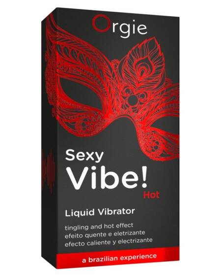 GEL COM VIBRAÇÃO E COM EFEITO DE AQUECIMENTO SEXY VIBE 15ML ORGIE