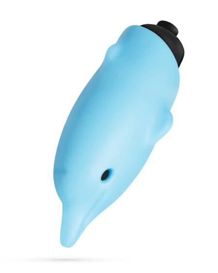 O-PET GOLFINHO COM BALA DE 10 VIBRAÇÕES AZUL CRUSHIOUS