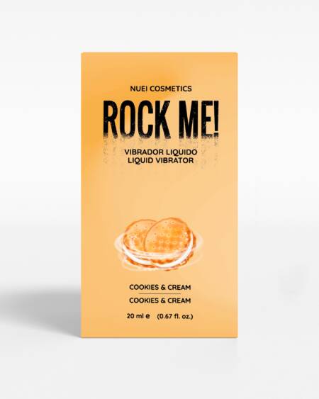 ROCK ME! VIBRADOR LÍQUIDO BISCOITO E NATA 20 ML NUEI