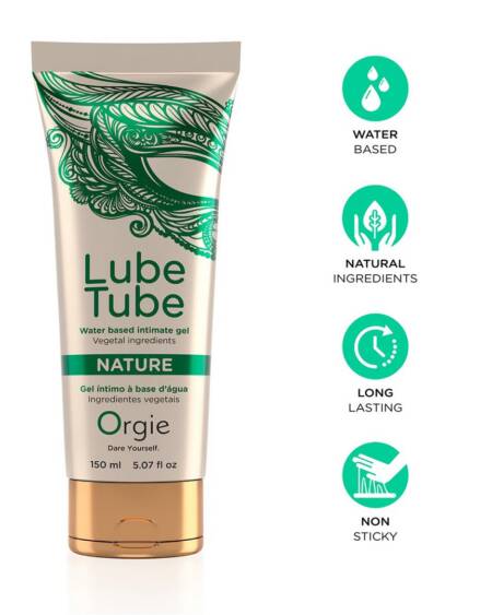LUBRIFICANTE À BASE DE ÁGUA NATURE LUBE TUBE 150ML ORGIE