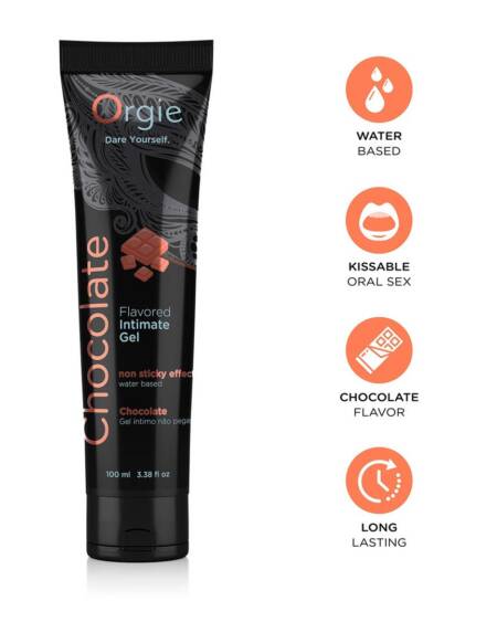 LUBRIFICANTE À BASE DE ÁGUA COM SABOR A CHOCOLATE 100ML ORGIE