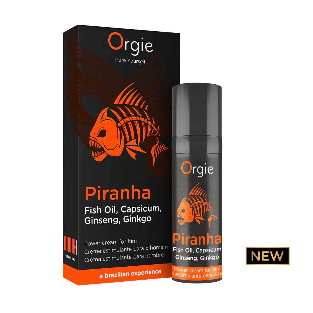 CREME ESTIMULANTE PARA HOMEM PIRANHA POWER CREAM 15ML ORGIE - Image 4