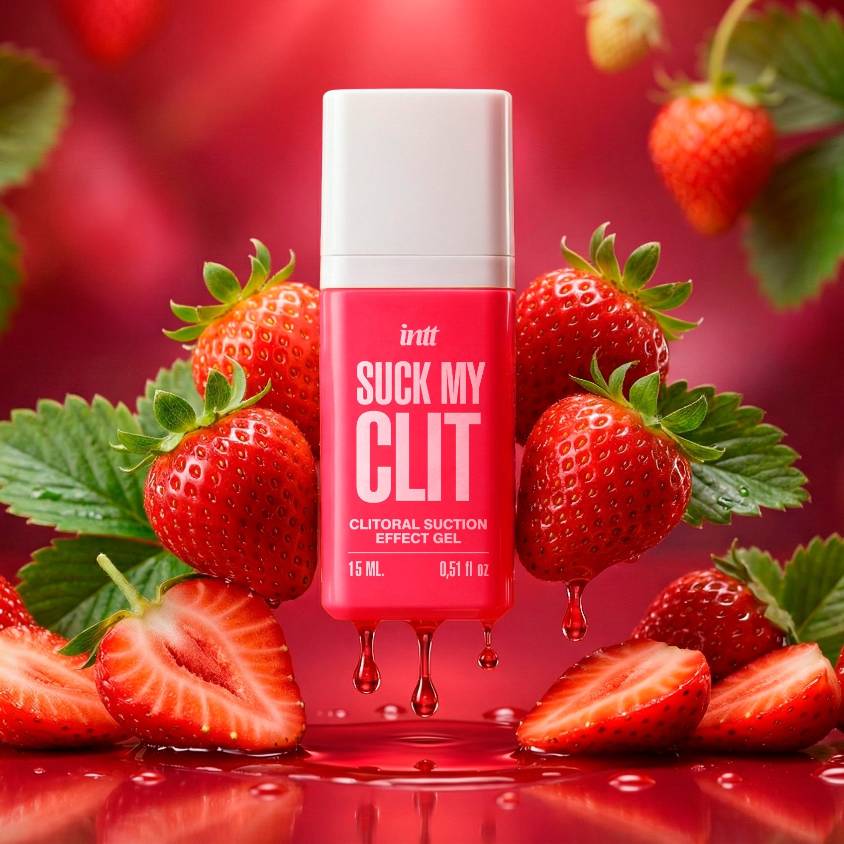GEL ESTIMULANTE SUCK MY CLIT MORANGO SILVESTRE 15ML INTT - Image 15