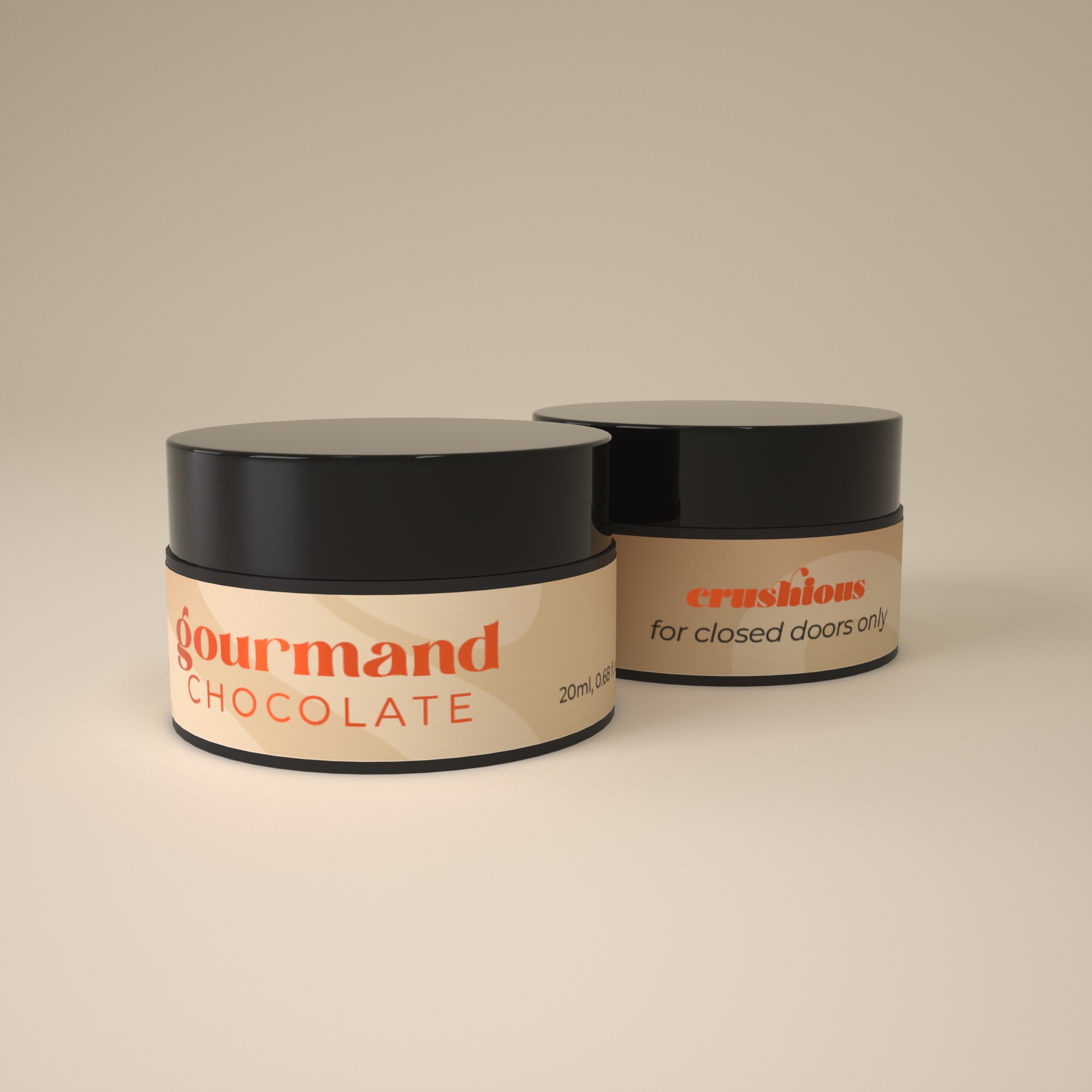 VELA DE MASSAGEM GOURMAND COM FEROMONAS E AROMA A CHOCOLATE 20ML CRUSHIOUS - Image 5