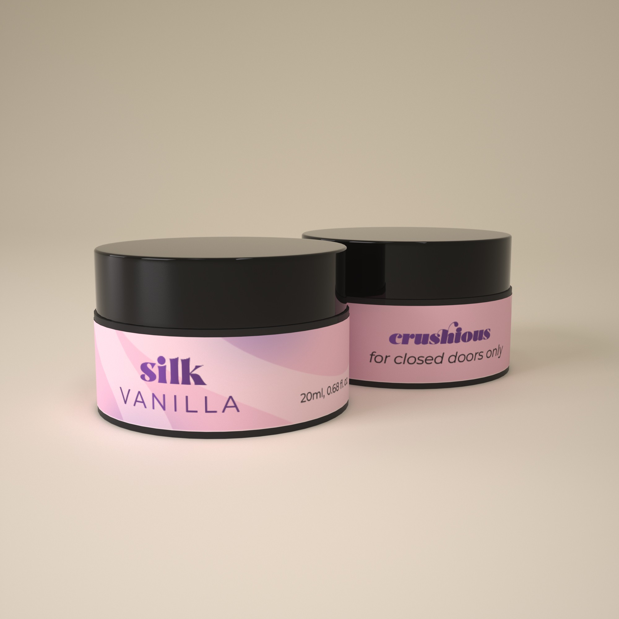 VELA DE MASSAGEM SILK COM FEROMONAS E AROMA A BAUNILHA 20ML CRUSHIOUS - Image 3