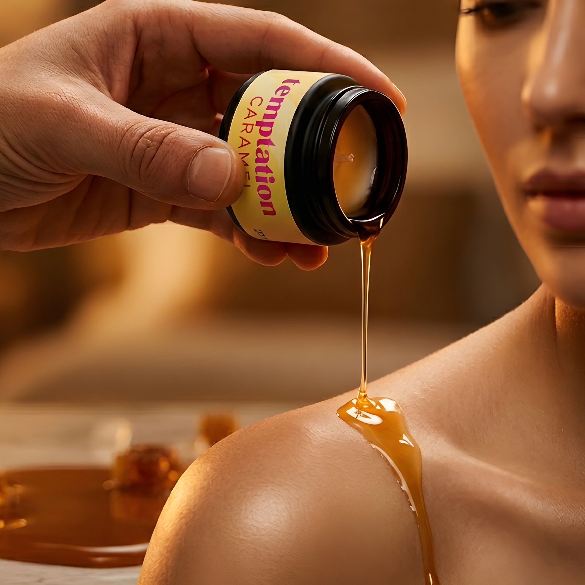 VELA DE MASSAGEM TEMPTATION COM FEROMONAS E AROMA DE CARAMELO 20ML CRUSHIOUS - Image 6