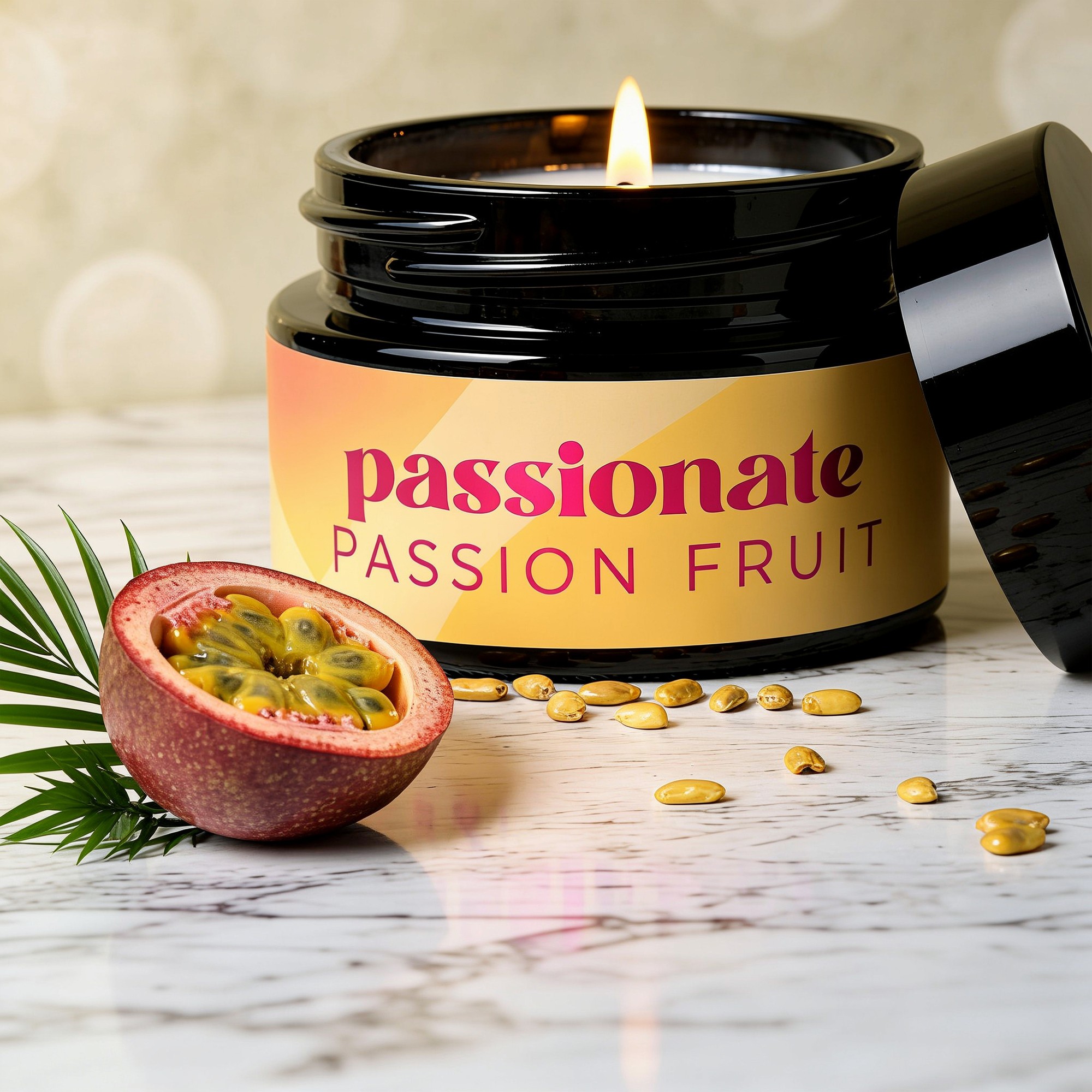 VELA DE MASSAGEM PASSIONATE COM FEROMONAS E AROMA A MARACUJÁ 20ML CRUSHIOUS - Image 6