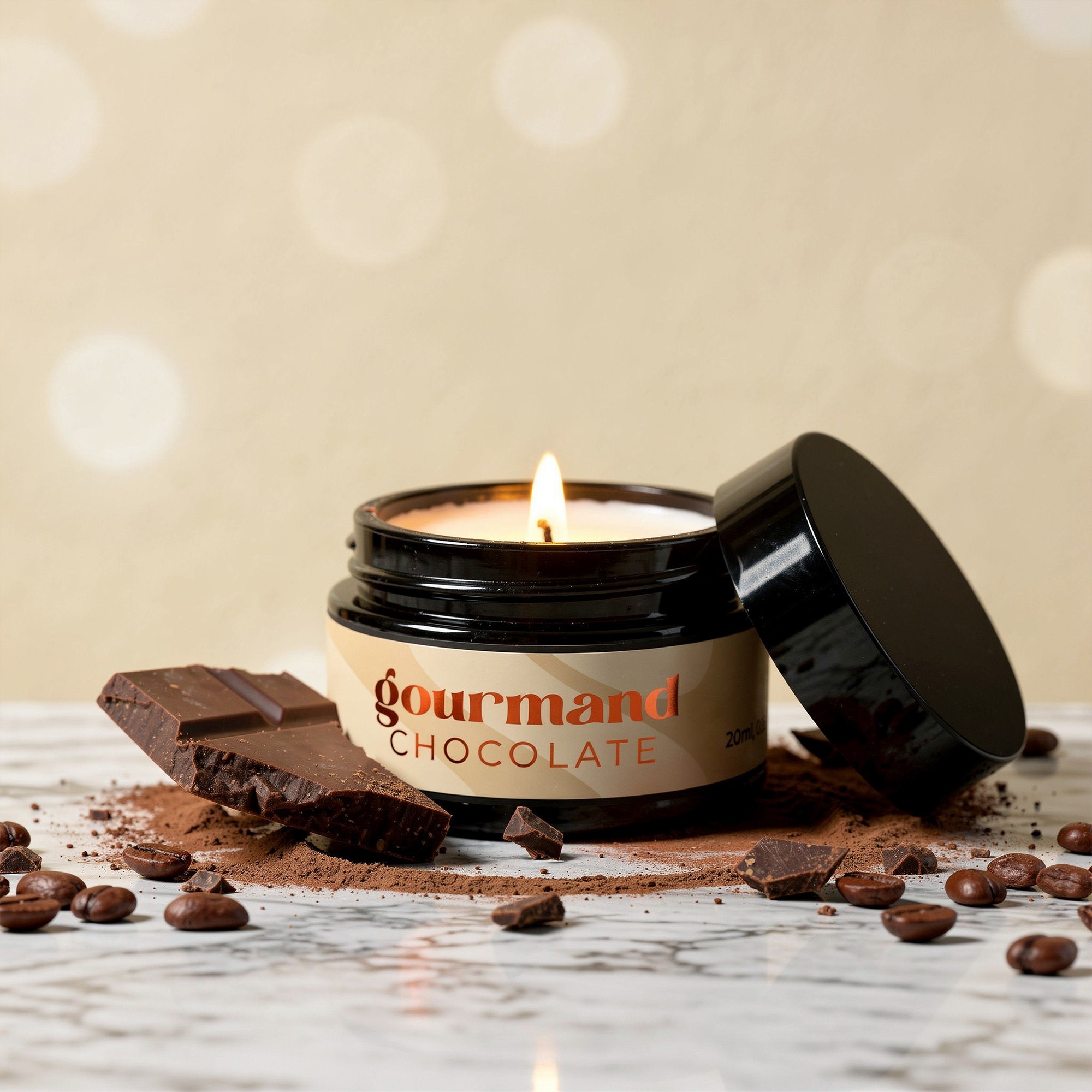 VELA DE MASSAGEM GOURMAND COM FEROMONAS E AROMA A CHOCOLATE 20ML CRUSHIOUS - Image 7