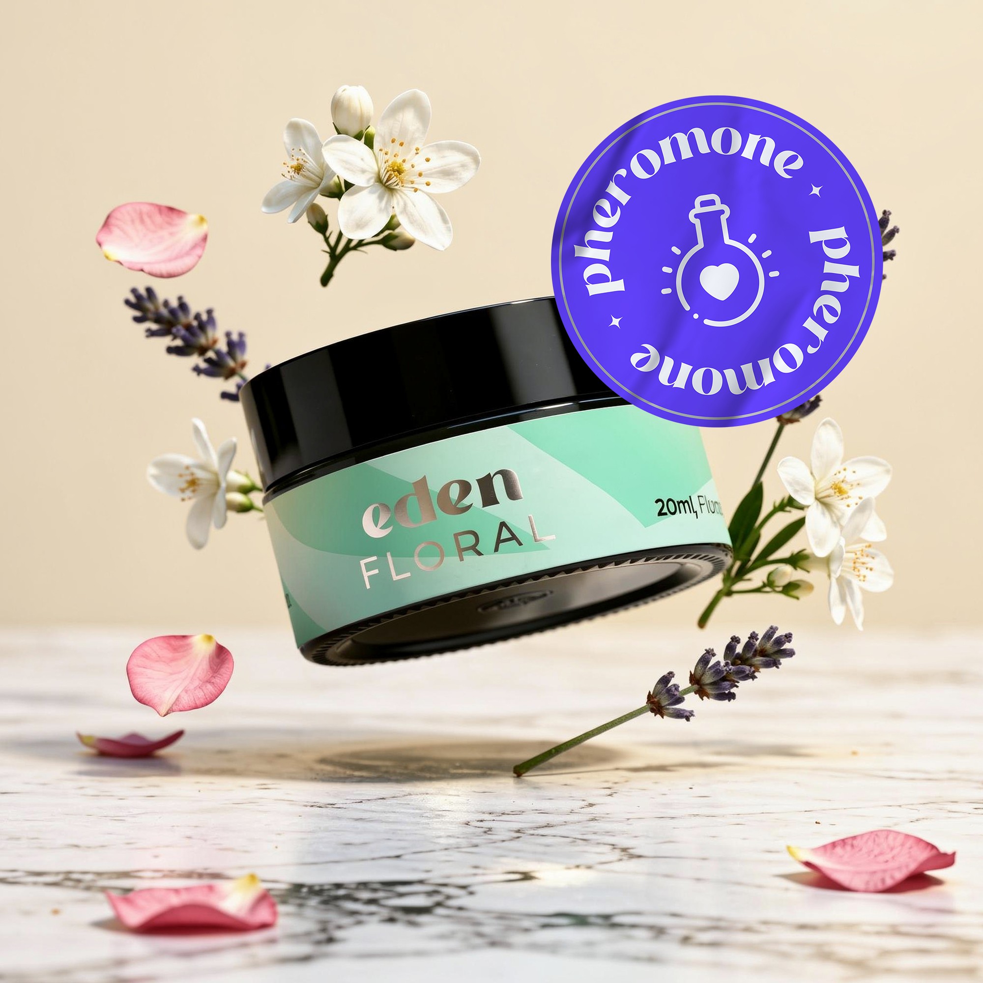 VELA DE MASSAGEM EDEN COM FEROMONAS E AROMA FLORAL 20ML CRUSHIOUS - Image 10