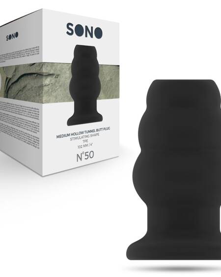 PLUG ANAL MEDIUM HOLLOW TUNNEL SONO Nº50 NEGRO